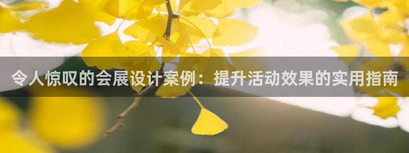 果博注册：令人惊叹的会展设计案例：提升活